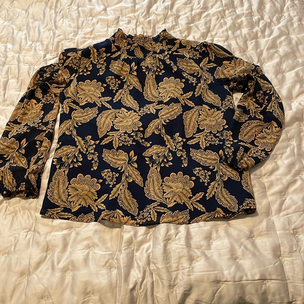 J. Crew factory floral blouse
